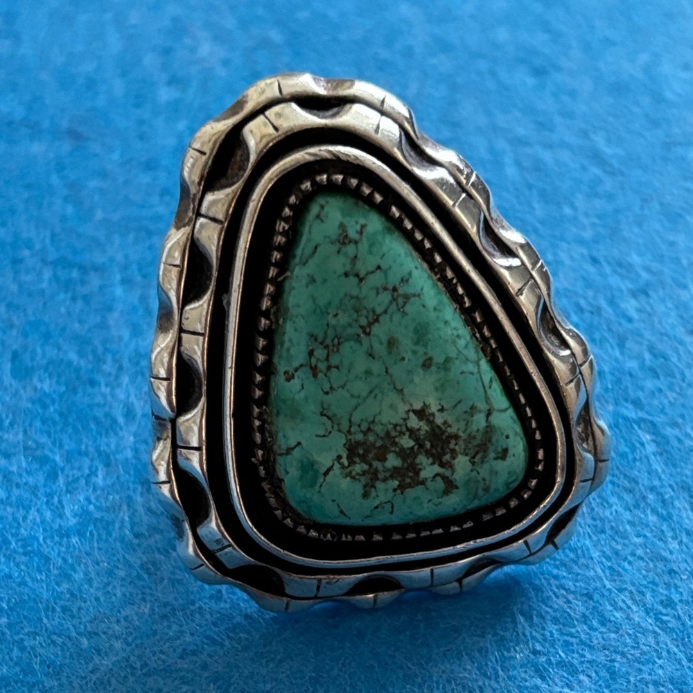 Native American Navajo Turquoise Men’s Ring